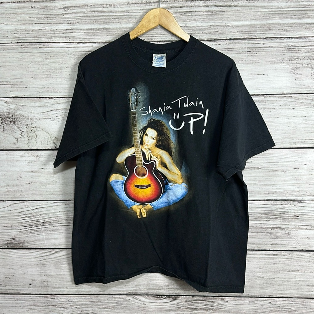 Vintage Shania Twain 2003 Up Tour Concert Tee Shirt Country Music M&O Knits XL